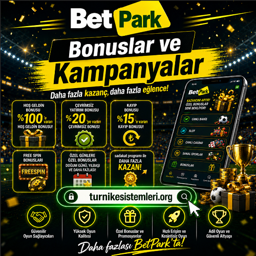 Betpark bonuslar ve kampanyalar hakkında genel bilgileri anlatan bilgilendirici banner