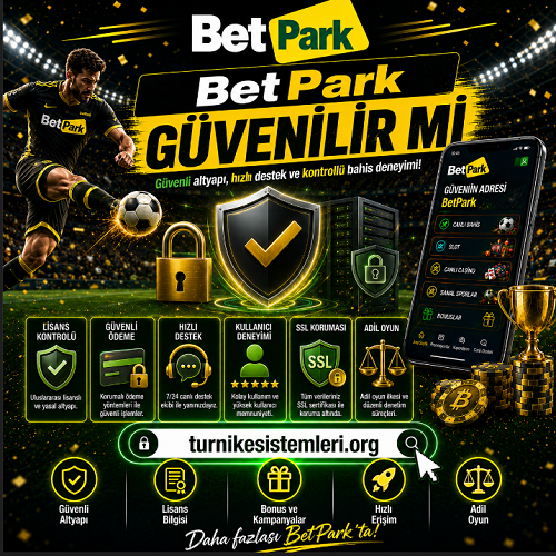 Betpark güvenilir mi konusunda lisans ve güvenlik kriterlerini özetleyen tanıtıcı görsel